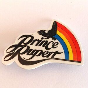 Prince Rupert British Columbia Pin Rainbow Bird Flight